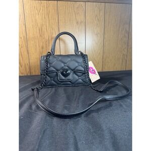 Small Black Luv Betsey Betsy Johnson Handbag‎ Crossbody  NWT